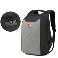 حقيبة الظهر Ruishisaber لا يوجد مفتاح مضاد للسرقة USB شحن حقائب الظهر المحمولة على الظهر.