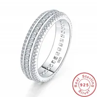 Princess Cut Lab Diamond Promise Anello 925 sterling argento fidanzamento Anelli di nozze anelli per le donne uomini regalo di gioielli fini