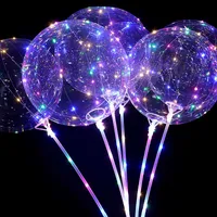 20 pollici 20 pz Air Helium LED Balloon Globos Ballons Decoration Birthday Wedding Party Balloons Forniture Bobo Balls X0726