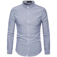 الأرجواني أكسفورد رجل اللباس قمصان العلامة التجارية الجديدة حامل طوق قميص أوم عارضة ضئيلة صالح طويل الأكمام camiseta الغمد 4xl 210316