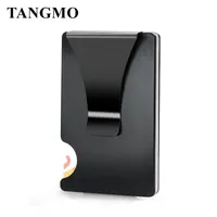 Wallets TANGMO Slim Card Holder Aluminium ID Man Mini Wallet With RFID Anti-theft Protection Metal Money Clip Case