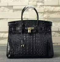 Top Quality Mulheres Designer Marca Genuine Bags Padrão de Crocodilo Totes Bolsas De Couro Luxo Bolsas Senhoras Bolsas 35x25x18cm Drop Shippin Wtdm