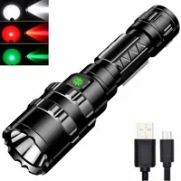 Flashlights Torches Waterproof L2 18650x1 Battery 1600lumens 5 Switch Modes Rechargeable Hunting Outdoor Rescuing Torch Flash Light 11021