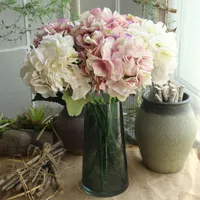 Flor artificial da hortênsia para decoração do casamento Hortênsia da flor da seda europeia para a decoração da casa flores falsas