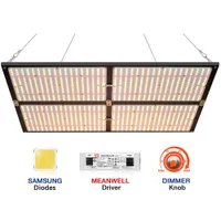 CrxSunny XP4000 480W Samsung LM281B LM301B LM301H LED 가벼운 전체 스펙트럼 QB288 3000K 5000K 660NM IR UV 보드가있는 실내 식물 용 성장 램프