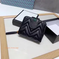 2021 Luxury Designers Women Cowhide Stripes Wallet Letter Hasp Genuine Leather Interior Slot Pocket Card Holders Wallets Handbags 328t