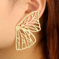 2021 Nieuwe Butterfly Earrings Stud Sierlijke Lichtmetalen Hollow Gold Silver Dames Oorbellen Dame Mode Sieraden Gift