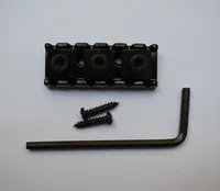 クロムと黒い色のトレモロの橋のための1セット42.5mmクロム調節可能なエレクトリックギターロッキングナット