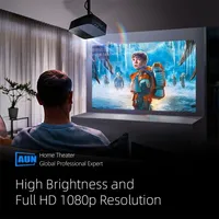 AUN Z5S Full HD 1080 P Projektör LED Tiyatro Android 9 TV 1920x1080 P Mini Beamer 4 K Vidoe Ev Sinema Cep Telefonu için 220309