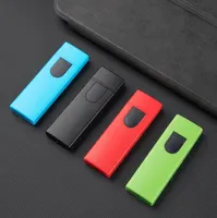 Oplaadbare elektronische sigaretten Sigaretten USB Flameless Cigar Touch Lighter 5 Colors Kies Rooking inductieve aanstekers Tool Accessoires