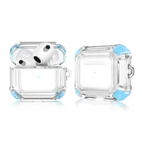 For Apple Airpods 3 Case Wireless Earphone Accessories Transparent Two Color Shockproof Shell 2021 Airpods3 Headphone Sleeve Bluetooth Earbuds Protective Cover