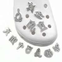 12 Constellation Series Metal Bling Croc Encantos Jibitz Acessórios Shoe Clog Decoração Botão Charm Pins