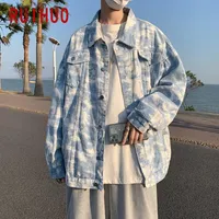 Männer Jacken Ruihuo Denim Casual Männer Japanische Streetwear Kleidung 2021 Ankünfte Collegejacke Mode M-2XL