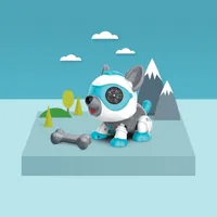 Montessori لعب الكلب روبوت لعبة لطيف الذكية كلب التفاعلية الجرو الذكية روبوت الكلب الصوت المنشط لمس تسجيل لعبة الصمام