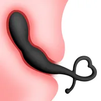 Массаж Форма сердца Анальный штекер вытягивает бисер жидкий силикагель-гель Plock Plug Plupate стимулятор женский мастурбатор эротические секс игрушки для пара