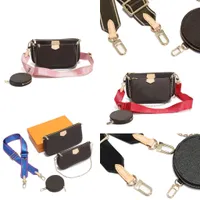 Heiße Vertrieb Frauen Umhängetaschen echtes Leder dreisteuelischer Anzug Mode Umhängetaschen Handtaschen Multi -Pochette -Accessoires