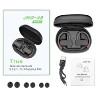 JHO A9 TWS Wireless Bluetooth 5.0 Auriculares Auriculares deportivos Oído Gancho de oreja Ruido Cancelación Auriculares estéreo