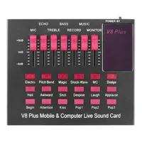 Sound Cards Bluetooth Live Card Mixer USB External For Computer Mobile Phone Streaming
