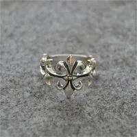 All'ingrosso 925 sterling argento ch croce coppia di gioielli coda femminile piccolo dito tailandese anello da uomo cromato