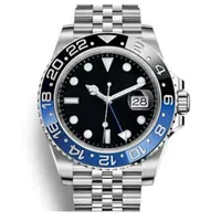 Mężczyzna Zegarek Automatyczny Ruch mechaniczny 116710 GMT Ceramiczny Bezel Sapphire Szkło Jubileuszowe Bransoletka Zegarek Zegarki męskie