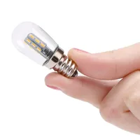 Полосы 2021 светодиодные лампы E12 220 В Высокий светлый стеклянный оттенок лампа чисто теплый белое освещение для швейной машины Холодильник