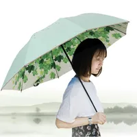 مظلات محب طبقة مزدوجة شمس مظلة حماية الأشعة فوق البنفسجية الإناث للطي الكورية ظلة عالية الاستخدام الهدايا