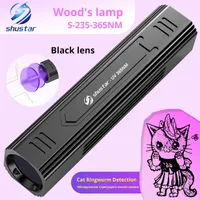 UV 365NM Wood's Lamp Cat Ringworm Detektor Flashlight Pet Hud Doctor Pet Urine Detector Inbyggt Uppladdningsbart Litium Batteri 220217