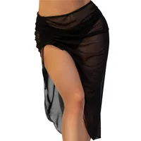 Women&#039;s Swimwear Women Beach Bikini Cover Up Solid Color Pareo Chiffon Wrap Skirt Sarong Scarf Beachwear Bathing Suit Swimsuits