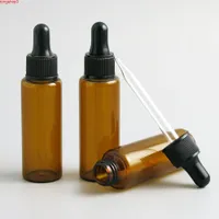 24 x 30 ml reizen draagbare amber lege glazen druppelaar olie essentiële fles in hervulbare druppel vloeistof pipet flessen wholeshigh qualtiy