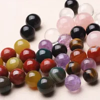 Natürliche Kristall Halbbearbeitete DIY nicht poröse runde Perlen Dekorative Fabrik Direktverkäufe