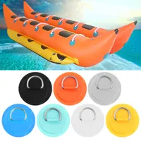 8cm / 11 cm Acero inoxidable D Ring Pad / Patch Canoa balsa Dinghy PVC PAD KAYAK Surfboard Sup Lazo Abajo Patch inflable