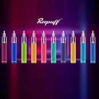 100% Original Reewape Reepuff Glow Einweg-POD-Gerät wiederaufladbar 650mAh 7 Farben LED vorgestellt 1500 Puffs 650mAh Vapor Bar Stick Pen Kit