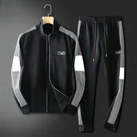 Homens Sportswear Set Marca Mens Tracksuit Sporting Fitness Roupas Dois Peças Long M-XXXL Wei2188QQ