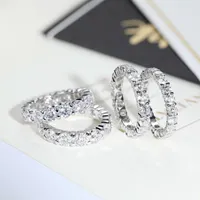 Cluster-Ringe Mortear 1 stücke 18kgp Österreichischer Zirkon Ring Für Frauen Luxus Eine Reihe