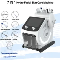 Hydro Dermabrasion Facial Blackhead Vacum Remover PDT LED Light Therapy Skin Scrubber Pulizia profonda RF Face Lifting Machine