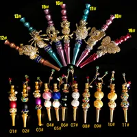 The latest Handmade Inlaid alloy hookah jewelry mouthpiece Colorful shisha hookah mouth tip diamond hookah pipe blunt holder for smoking