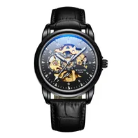 Relojes de pulsera Diamétrico Diámetro 40mm Totalmente totalmente automático Reloj mecánico Hombre Luminoso Azul Moda Moda