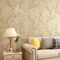Wallpapers Vintage Green Yellow Flower Wallpaper 3d Bedroom Peel And Stick Self Adhesive Mural Living Room Wall Paper Art W238