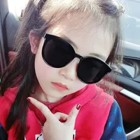 패션 UNISX 키즈 고양이 눈 선글라스 소녀 소년 아기 어린이 유아 라운드 태양 안경 빈티지 oculos 6 색 UV400 50pcs 빠른 배