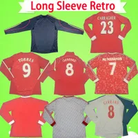 Long Sleeve Soccer Jerseys 1989 1991 1993 2006 2007 2008 2008 2012 2012 2012 2012 Retro Classic Vintage Football Shirts Gerrard Torres Carragher 89 91 93 06 07 08 09 10 11 12