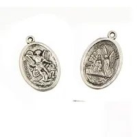 Angel Charms Religie Sterling Silver St Michae Guardian Metal New DIY Moda Biżuteria Akcesoria do biżuterii Bransoletki 26 * 17mm 100 sztuk
