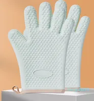 Утолщенные анти- и теплоизоляционные силиконовые перчатки для кухни Специальные перчатки для выпечки в высокотемпературной микроволновой печью водонепроницаемый