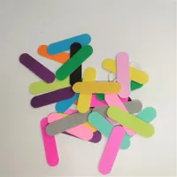 Doppelseitige Nageldateien Mini 5cm Puffer Nail art Werkzeuge Sandpapier Mix Farbe Schleifen Professionelle Nägel Styling Großhandel