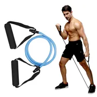 Portable Dimagramento Forza Allenamento Stretch Elastico Elastico Pull Corda Single Resistence Band Tube per esercizi fitness Yoga Pilates H1026