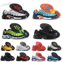 Air Max TN Plus Mens Runner Shoes Seja Verdadeira Mixtape Triple Black White Homens Mulheres Raptors Classic Trainer Superfície Sports Sneakers