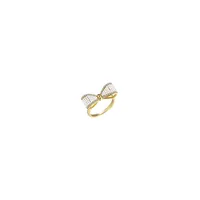 Luxe Bow Ring Female (Sieraden Mode Persoonlijkheid Exquisite Index Vinger Band Ringen