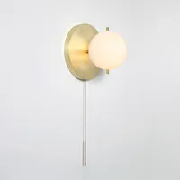 Nordic LED Glass Ball Déco Maison aplique Luz Paed Wall Light Lampara Espelho Bedroom Lamps