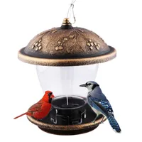 Inne Ptak Dostawy 1 PC Wiszące Podajnik Ptaki Narzędzie Podawanie Narzędzie Outdoor Cage Container Water Bowl na podwórko