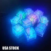 متعدد الألوان تضيء مكعبات الثلج الصمام الأخرى مع الأضواء المتغيرة اللمسة الملونة الاستشعار Nightlight Flash Icee Block