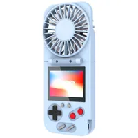 Faltbare Handheld Retro Spielekonsole mit USB-Lüfter Farbe LCD-Bildschirm 500 Spiele für Kinder Erwachsene tragbar